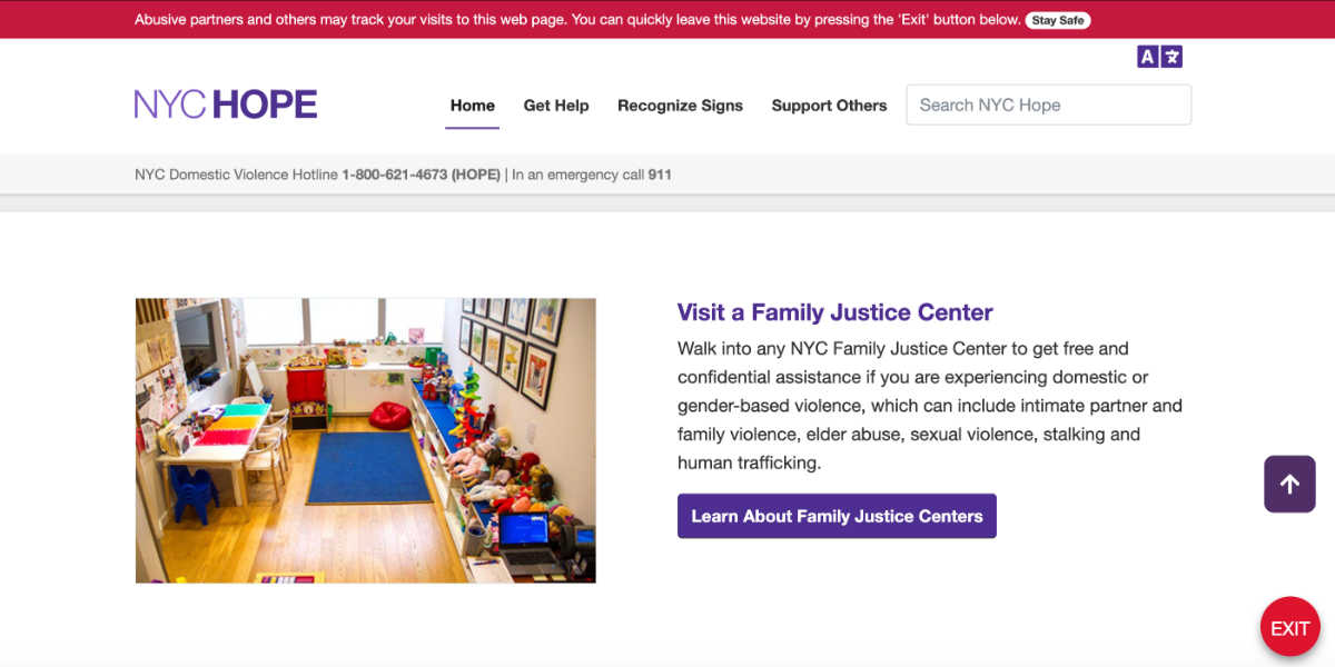 A webpage displays a picture of a colorful children's room